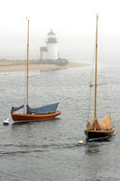 Sailboats at Brandt Point Light, Nantucket, Massachusetts