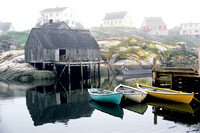 Three Dories, Peggy's Cove, Nova Scotia
