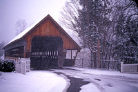Middle Bridge in Winter, Woodstock, Vermont